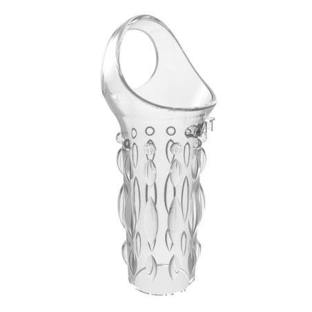 Etui pénien transparent Get Lock avec relief texturé 8 x 3.8 cm