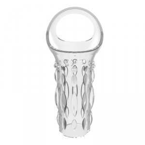 Etui pénien transparent Get Lock avec relief texturé 8 x 3.8 cm