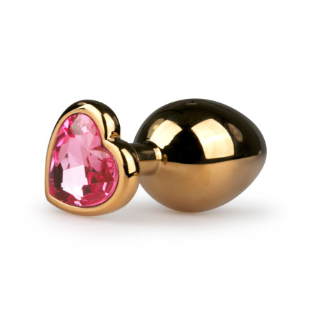 Plug bijou or avec coeur - Medium