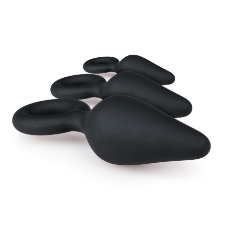 Kit 3 Plugs POINTY 10 x 4.5 cm Noir