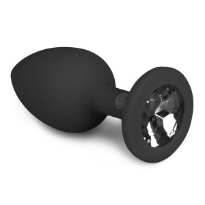 Plug Bijou Anal DIAMOND Noir de EasyToys 6 x 2.7 cm