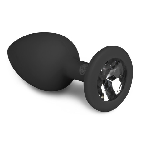 Plug Bijou Anal DIAMOND Noir de EasyToys 6 x 2.7 cm
