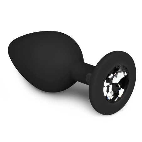 Plug bijou anal DIAMOND noir de EasyToys 7 x 3.3cm