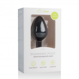 Plug bijou anal DIAMOND noir de EasyToys 7 x 3.3cm 2