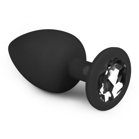 Plug Bijou Anal DIAMOND Noir de EasyToys 8 x 4 cm