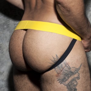 Cockring DOUBLE JOCK Jaune de AD FETISH