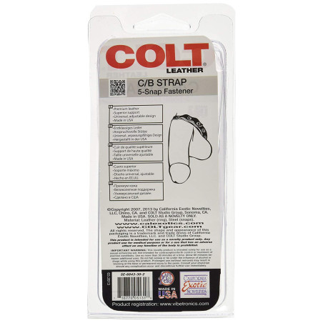 Cockring 5 pressions cuir
