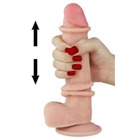 Gode réaliste SLIDING SKIN 16cm de LoveToy avec ventouse