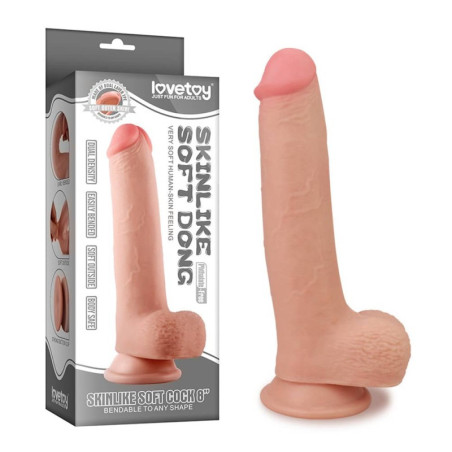 Gode réaliste SKINLIKE 18cm de loveToy Matière flexible