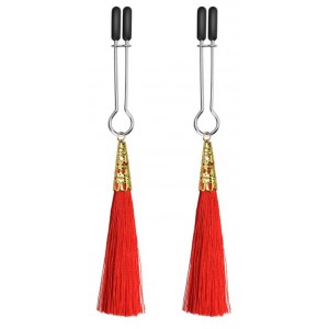 Pinces à tétons Glamour  rouges de la marque Lovetoy