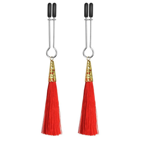 Pinces à tétons Glamour  rouges de la marque Lovetoy
