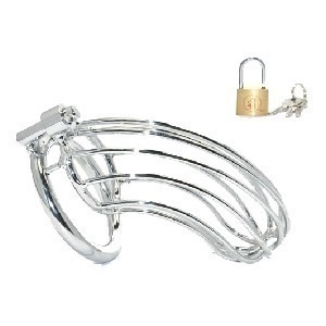 Cage de Chasteté en métal GRILLE 12 x 3.5cm | Anneau 40mm
