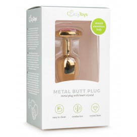 Plug bijou or avec coeur - Small 6.3 x 2.6 cm 2