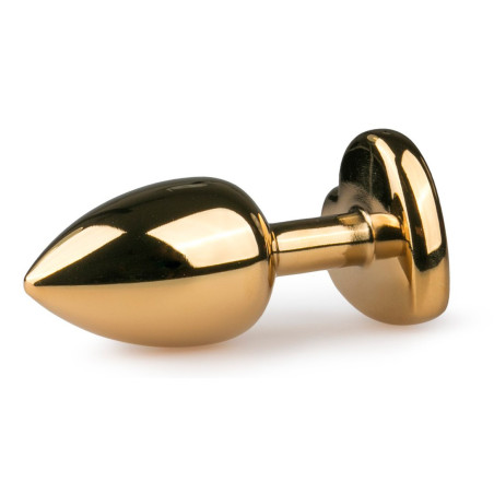 Plug bijou or avec coeur - Small 6.3 x 2.6 cm