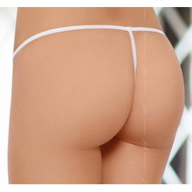 String ficelle blanc avec noeud - Ouvert sur l'entrejambe 2
