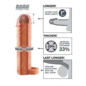 Gaine de pénis PERFECT de X-TENSIONS de 16 x 4.5 cm