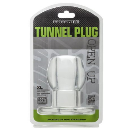 Plug Tunnel XL de Perfect Fit Transparent 9 x 7 cm