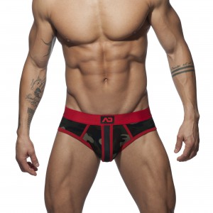 Slip CAMO STRIPE Rouge