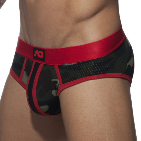 Slip CAMO STRIPE Rouge