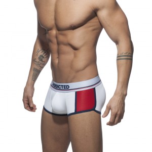 Boxer rembourré SPORTIVE TRUNK Blanc