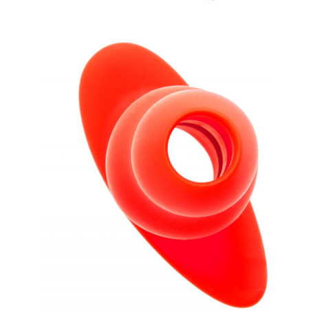 Plug TunnelSTRETCH Hole small rouge de 11 x 5cm