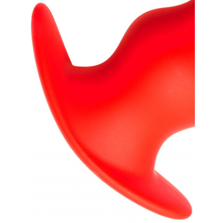 Plug TunnelSTRETCH Hole small rouge de 11 x 5cm