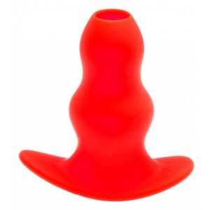 Plug TunnelSTRETCH Hole small rouge de 11 x 5cm