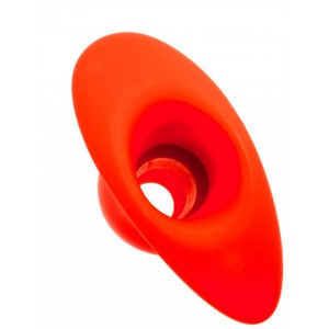 Plug Tunnel STRETCH Hole medium Rouge de 13 x 6.4 cm