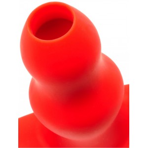 Plug Tunnel STRETCH Hole medium Rouge de 13 x 6.4 cm