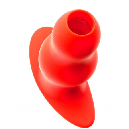 Plug Tunnel STRETCH Hole large couleur rouge de 15 x 7 cm