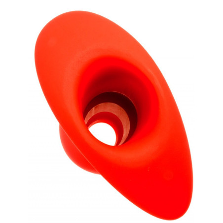 Plug Tunnel STRETCH Hole large couleur rouge de 15 x 7 cm