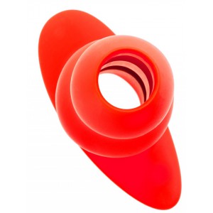 Plug Tunnel STRETCH Hole large couleur rouge de 15 x 7 cm