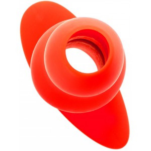 Plug Tunnel STRETCH Hole extra large rouge de 16 x 7.5cm