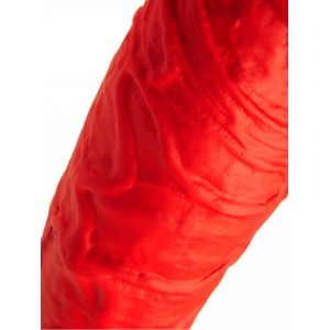 Double gode STRETCH N°77 de 62 x 6.2 cm Rouge