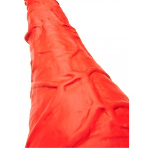 Double gode STRETCH N°77 de 62 x 6.2 cm Rouge