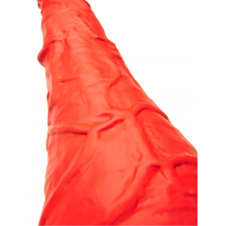 Double gode STRETCH N°77 de 62 x 6.2 cm Rouge