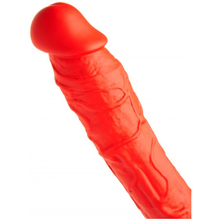 Double gode STRETCH N°77 de 62 x 6.2 cm Rouge