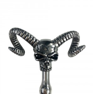 Tige d'urètre percée OX HEAD de 7mm avec Tête de mort