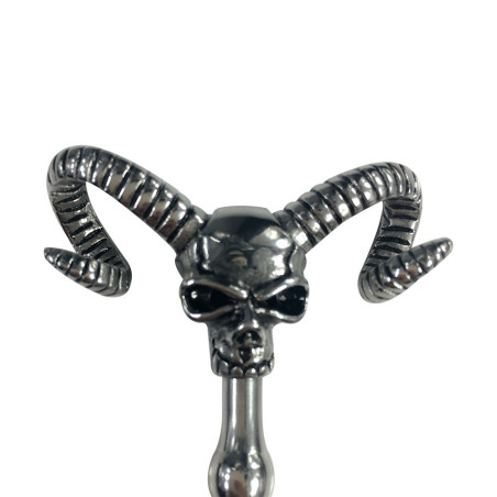Tige d'urètre percée OX HEAD de 7mm avec Tête de mort