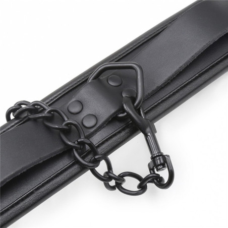 Collier rembourré + Laisse noir