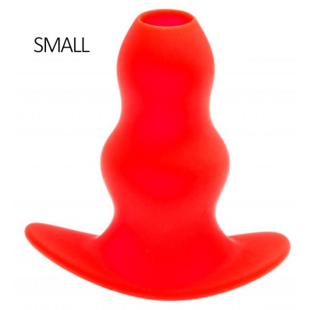 Plug TunnelSTRETCH Hole small rouge de 11 x 5cm