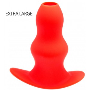 Plug Tunnel STRETCH Hole extra large rouge de 16 x 7.5cm