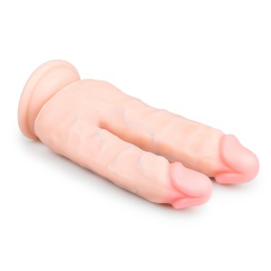 Double gode avec ventouse 13 x 3.5cm de EasyToys