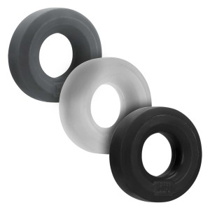 Cockrings HUJ Hünkyjunk lot de 3 Noir Gris et Transparent