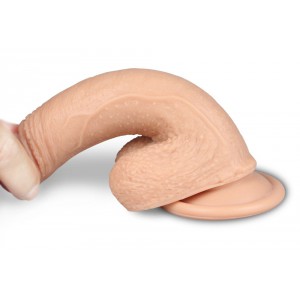Gode réaliste DUAL Silicone de LoveToy 13 x 3.5cm Chair