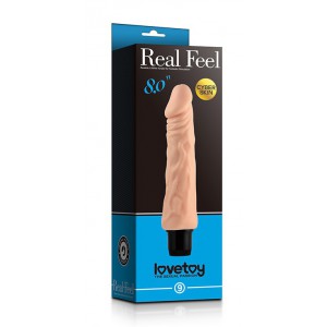 Gode vibrant LoveToy REAL FEEL de 17 x 4 cm Couleu Chair