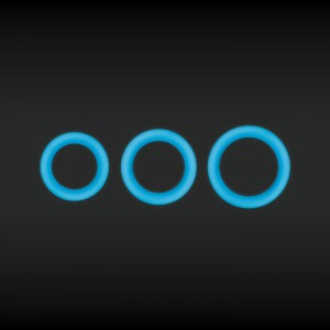 Cockring Fluorescent FIREFLY Bleu