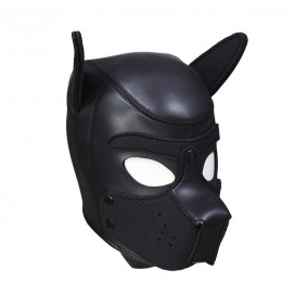 Cagoule PUPPY Néoprène coloris Noir de Kinky Puppy