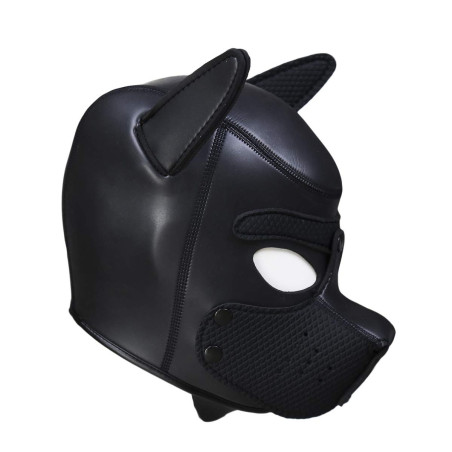 Cagoule PUPPY Néoprène coloris Noir de Kinky Puppy