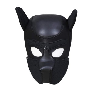 Cagoule PUPPY Néoprène coloris Noir de Kinky Puppy